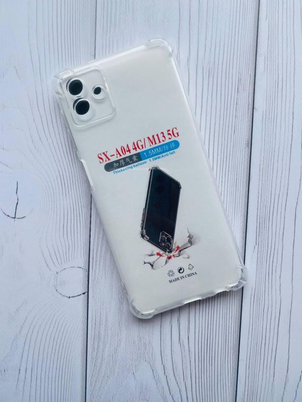 Прозорий силіконовий чохол з потовщеними кутами для Samsung Galaxy A04