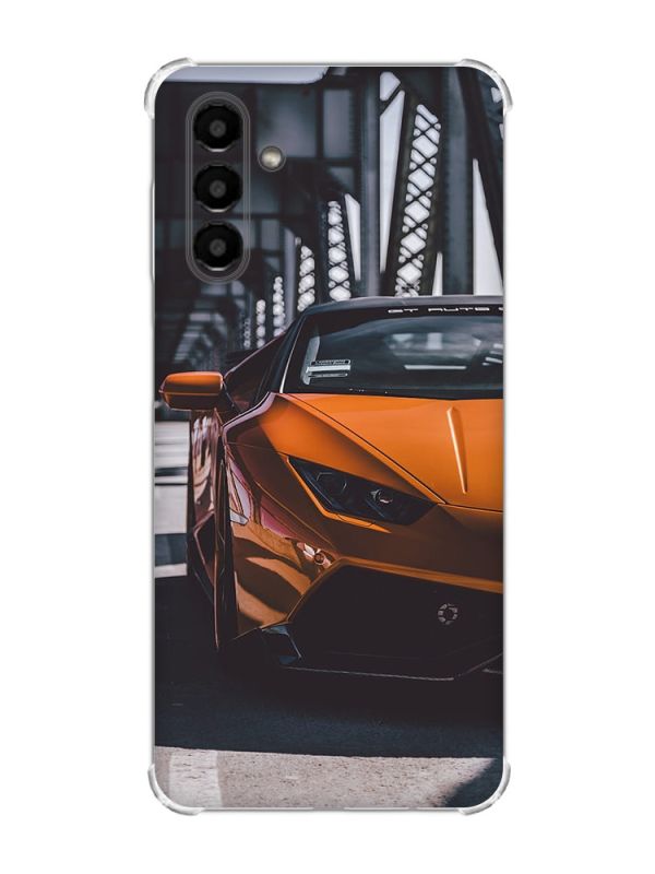 Чохол із потовщеними кутами на Samsung Galaxy A04s/A13 5G  Авто помаранчеве (принт 237)
