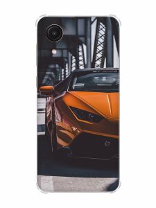 Чохол з потовщеними кутами на Samsung Galaxy A03 Core/A032 Авто помаранчеве (принт 237)