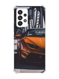 Чохол з потовщеними кутами на Samsung Galaxy A53 Авто помаранчеве (принт: 237)