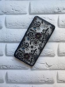 Силіконовий чохол для Meizu M5c :: Матове мереживо. Квітка на візерунку