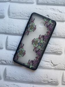 Силіконовий чохол для Meizu M5c :: Матове мереживо. Орнамент кольоровий