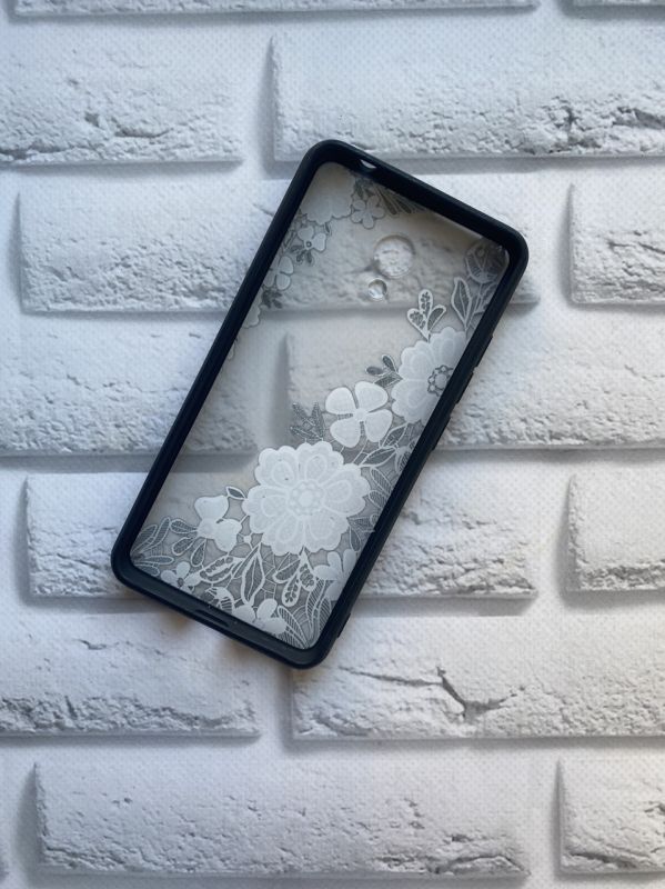 Силіконовий чохол для Meizu M5c :: Матове мереживо. Кольорова ромашка