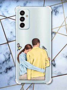 Чохол із потовщеними кутами на Samsung Galaxy M13 4G Українська пара (принт 14)