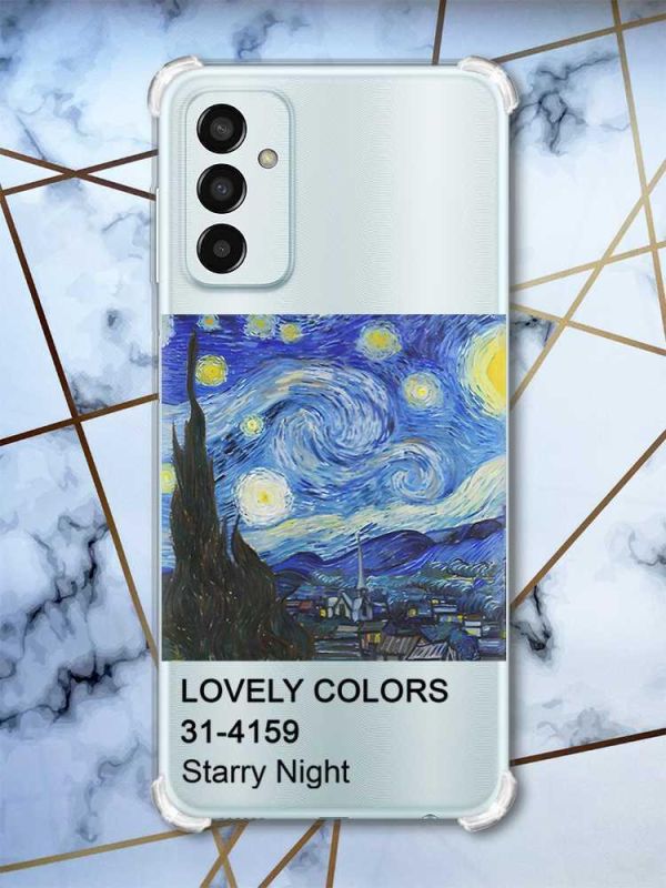 Чохол із потовщеними кутами на Samsung Galaxy M13 4G Зоряна ніч (принт 74)