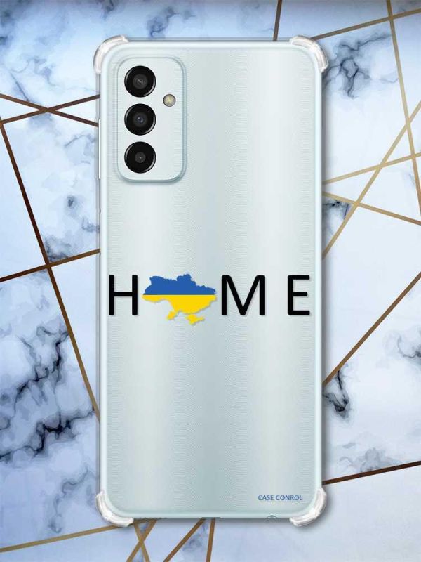 Чохол із потовщеними кутами на Samsung Galaxy M13 4G патріотичний дизайн Дім Україна принт 72
