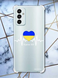 Чохол із потовщеними кутами на Samsung Galaxy M13 4G В ритмі ЗСУ (патріотичний принт 71)