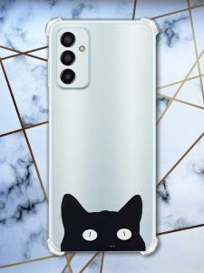Чохол із потовщеними кутами на Samsung Galaxy M13 4G дизайн Котик принт 119
