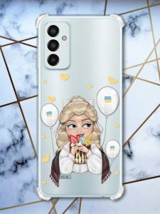 Чохол із потовщеними кутами на Samsung Galaxy M13 4G Українка з солодощами (принт 175)