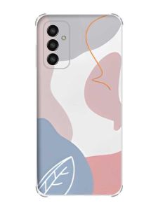 Чохол із потовщеними кутами на Samsung Galaxy M13 4G рельєфний дизайн Кольоровий фон принт 61