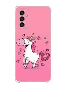 Чохол із потовщеними кутами на Samsung Galaxy M13 4G дизайн Єдиноріг принт 105