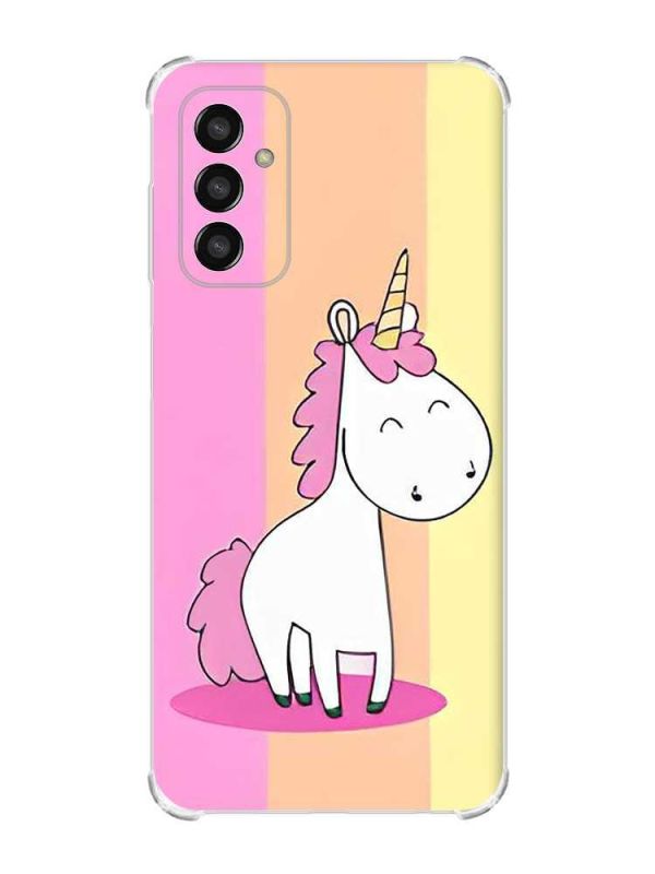Чохол із потовщеними кутами на Samsung Galaxy M13 4G дизайн Єдиноріг принт 104