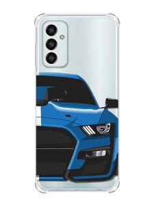 Чохол із потовщеними кутами на Samsung Galaxy M13 4G Авто синє (принт 229)