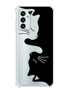 Чохол із потовщеними кутами на Samsung Galaxy M13 4G Котики (принт 118)