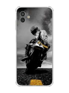 Чохол з потовщеними кутами на Samsung Galaxy M13 5G рельєфний дизайн Мото принт 69