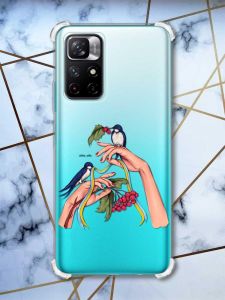 Чохол з потовщеними кутами на Xiaomi Redmi Note 11 4G Ластівки (патріотичний принт 15)