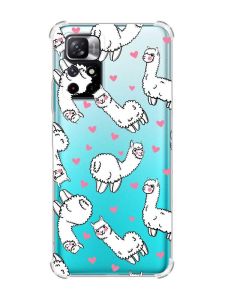 Чохол з потовщеними кутами на Xiaomi Redmi Note 11 4G Лами (принт 95)