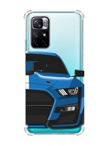 Чохол з потовщеними кутами на Xiaomi Redmi Note 11 4G Авто синє (принт 229)