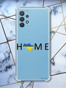 Чохол з потовщеними кутами на Samsung Galaxy A32 патріотичний дизайн Дім Україна принт 72