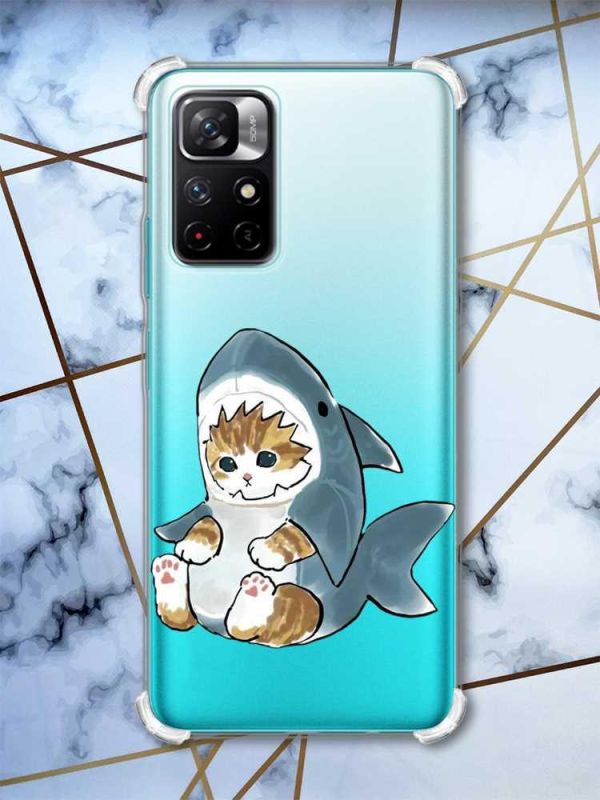 Чохол з потовщеними кутами на Xiaomi Redmi Note 11 4G Кошеня (принт 120)