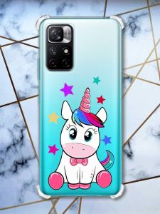 Чохол з потовщеними кутами на Xiaomi Redmi Note 11 4G Єдиноріг (принт 102)