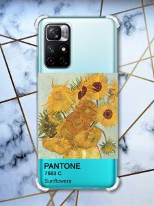 Чохол з потовщеними кутами на Xiaomi Redmi Note 11 4G Соняхи (принт 81)