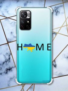 Чохол з потовщеними кутами на Xiaomi Redmi Note 11 4G патріотичний дизайн Дім Україна принт 72