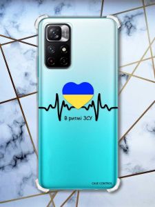 Чохол з потовщеними кутами на Xiaomi Redmi Note 11 4G патріотичний дизайн В ритмі ЗСУ принт 70