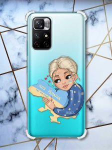 Чохол з потовщеними кутами на Xiaomi Redmi Note 11 4G Моя Україна (патріотичний принт 24)
