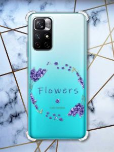 Чохол з потовщеними кутами на Xiaomi Redmi Note 11 4G Лавандовий віночок (принт 19)