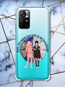 Чохол з потовщеними кутами на Xiaomi Redmi Note 11 4G Дівчата з Венздей (принт 211)