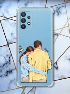 Чохол з потовщеними кутами на Samsung Galaxy A32 Українська пара (принт 14)