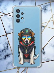 Чохол з потовщеними кутами на Samsung Galaxy A32 Патрон (патріотичний принт 4)