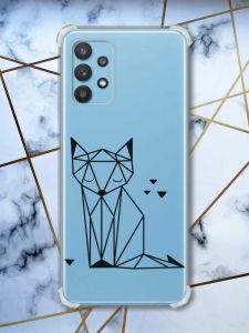 Чохол з потовщеними кутами на Samsung Galaxy A32 Лисиця (принт 126)