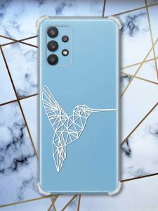 Чохол з потовщеними кутами на Samsung Galaxy A32 Колібрі (принт 123)