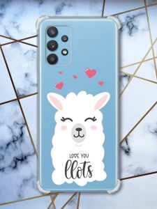 Чохол з потовщеними кутами на Samsung Galaxy A32 Лама (принт 94)