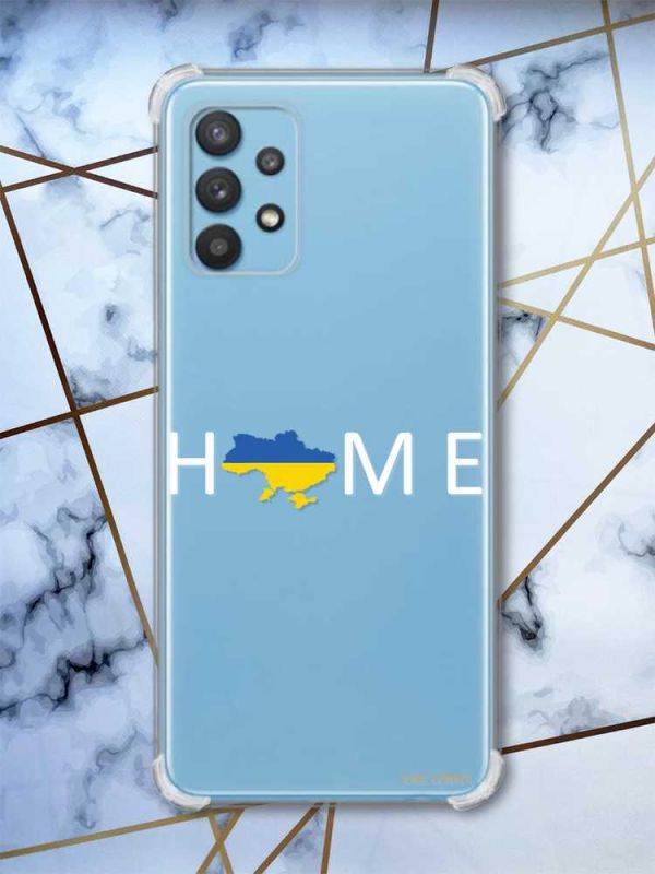 Чохол з потовщеними кутами на Samsung Galaxy A32 Дім Україна (патріотичний принт 73)
