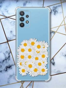 Чохол з потовщеними кутами на Samsung Galaxy A32 Букет ромашок (принт 40)
