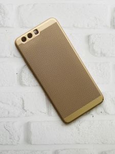 Пластиковий чохол Huawei P10 Plus Сітка. Золотий