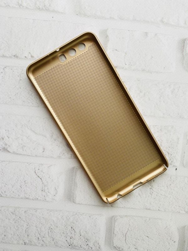 Пластиковий чохол Huawei P10 Plus Сітка. Золотий
