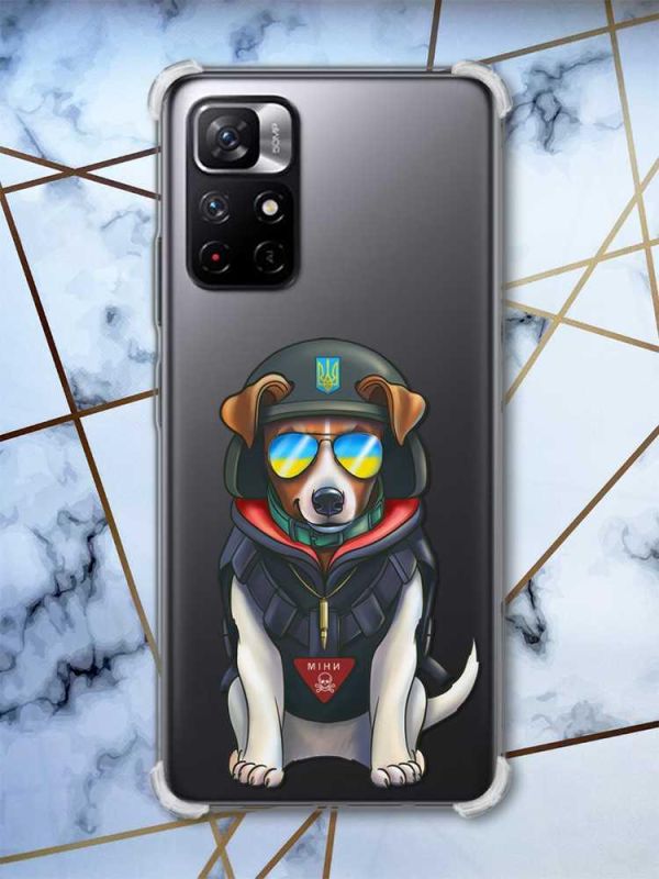 Чохол з потовщеними кутами на Xiaomi Redmi Note 11 5G Патрон (патріотичний принт: 4)