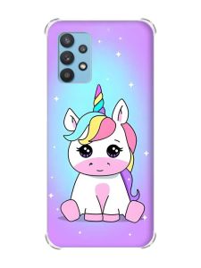 Чохол з потовщеними кутами на Samsung Galaxy A32 дизайн Єдиноріг принт: 103