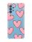 Чохол з потовщеними кутами на Samsung Galaxy A32 Сердечка рожеві (принт: 78)