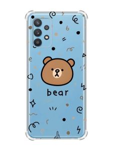 Чохол з потовщеними кутами на Samsung Galaxy A32 Ведмедик (принт: 76)