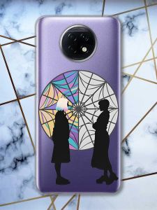 Прозорий чохол на Xiaomi Redmi Note 9T/Redmi Note 9 5G Силуети. Венздей (принт: 210)