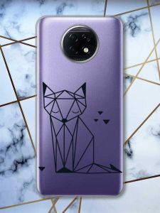 Прозорий чохол на Xiaomi Redmi Note 9T/Redmi Note 9 5G Лисиця (принт: 126)