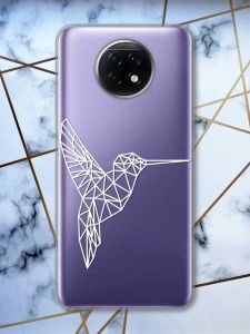 Прозорий чохол на Xiaomi Redmi Note 9T/Redmi Note 9 5G Колібрі (принт: 123)
