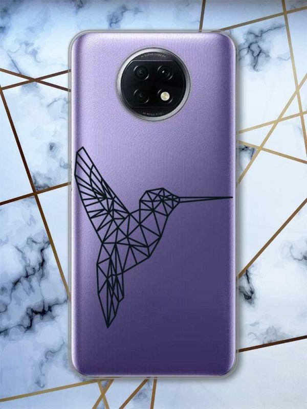 Прозорий чохол на Xiaomi Redmi Note 9T/Redmi Note 9 5G Колібрі принт: 122