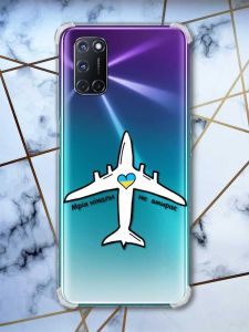 Прозорий чохол з малюнком на Oppo A52/A72/A92 патріотичний дизайн Мрія ніколи не помирає принт 1