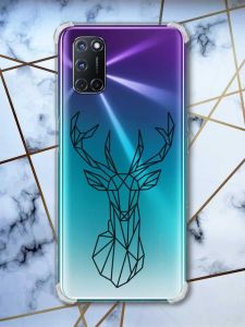 Прозорий чохол з малюнком на Oppo A52/A72/A92 Олень (принт: 128)